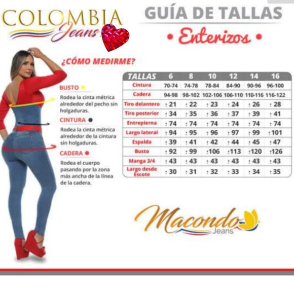 ❤️ Women's Authentic Colombian 🇨🇴 Butt Enhancing Colombian Jeans - Picture 8 of 8